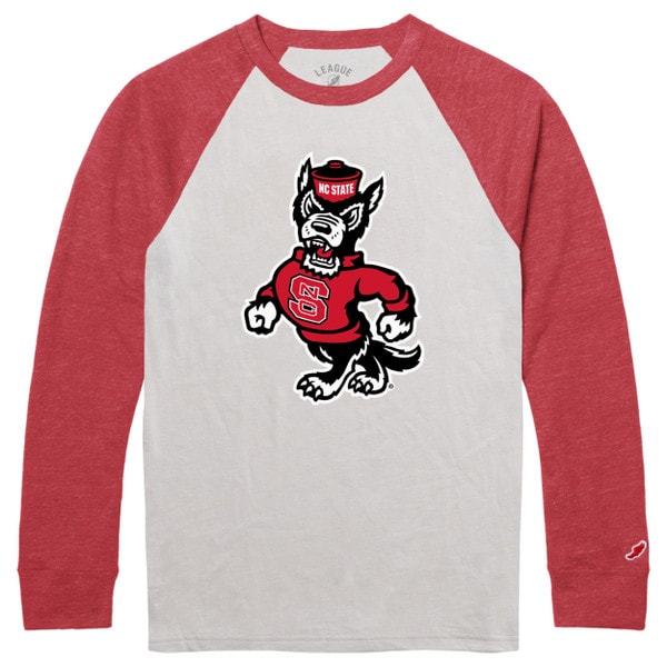 Canvas/Red Long Sleeve Baseball Tee